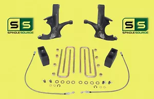 4.5"/4" LIFT SPINDLES ,LIFT BLOCKS W/O.L. FITS 88-00 CHEVY C2500/C3500 2WD 8 LUG - Picture 1 of 1