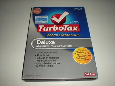 Turbotax 2009 Deluxe with state. Turbo tax.  New. - Image 1 of 3