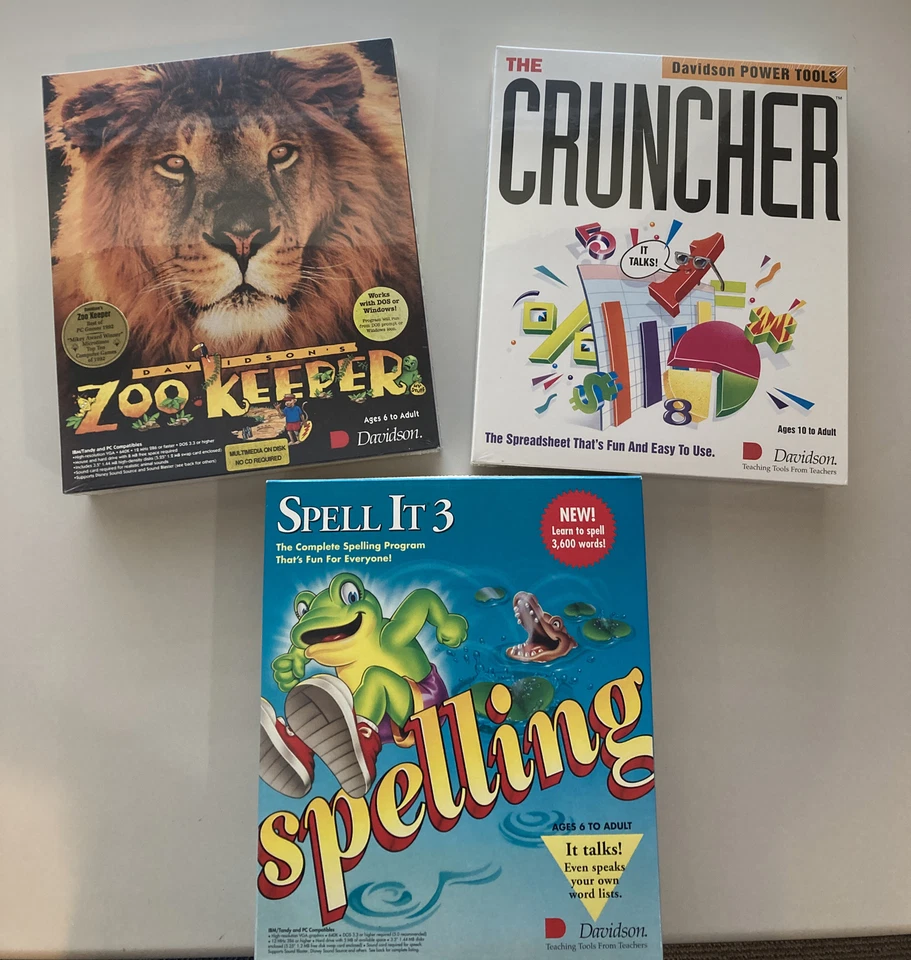 Davidson's Zoo Keeper game for Macintosh Ages six to adult 1992 Factory sealed - Image 1 of 4