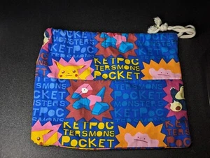 Pokemon Mini Drawstring Pouch Bag Ft. Pikachu Snorlax & More Nintendo - Picture 1 of 6