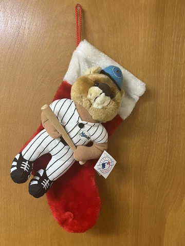 Florida Marlins MLB Christmas Stocking Uniform Bear Wood Bat Vintage 1994 Cover