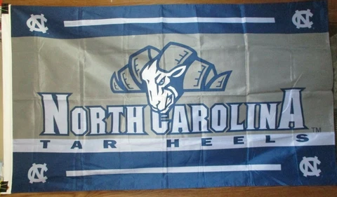 North Carolina Tar Heels SINGLE SIDED 3 x 5 FLAG ! FAST SHIPPING ! Cover