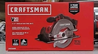 CRAFTSMAN V20 Cordless Circular Saw, 6-1/2" Bare Tool (CMCS500B) **SEALED** - Image 1 of 3