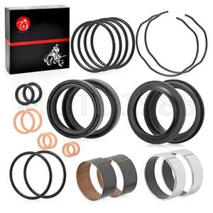 Fork Bushing Dust Oil Seals Kit For SUZUKI GSX-R600 GSX-R750 GSF1200 Bandit 1200 - Picture 1 of 15