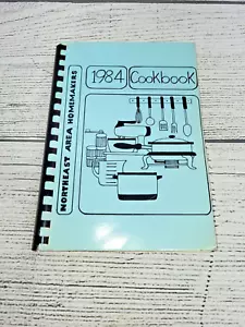 Vintage Northeast Area Homemakers 1984 Cookbook Spiral Bound - Imagen 1 de 4