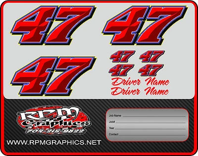 CONJUNTOS DE NÚMEROS DE CARROS DE CORRIDA CINZELADOS PERSONALIZADOS, imca, 4 cilindros, roda aberta, modelo tardio, etc. - Imagem 1 de 3