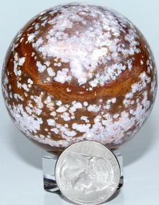 Madagaskar Purple Ocean Jaspis Kugel / 2,38" (60,45mm) / 10,40 oz (294gr) 3763 - Bild 1 von 14