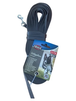 TRIXIE Schleppleine XS-S Hundeleine Grau 15m Tracking Leash - Bild 1 von 4