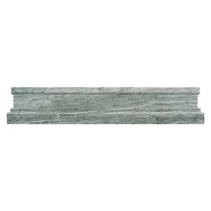 Apollo tile 2" x 12" Grandis Polished Dark Gray Marble Tile Grey - Picture 1 of 4