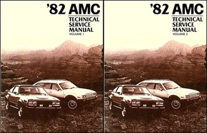 AMC Shop Manual Spirit Eagle Concord 1982 juego de 2 vol base de servicio de reparación para 1983 - Imagen 1 de 14