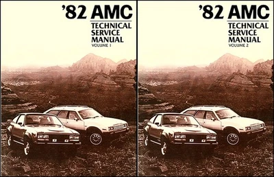 1982 AMC Shop Manual Spirit Eagle Concord 2 Vol Set Repair Service base for 1983 — 第 1/4 张图片