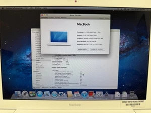 Apple Macbook 13'' A1342 Intel Core 2 Duo 2.4Ghz, 250GB HD, 2GB RAM, Mid 2010 - Picture 1 of 4