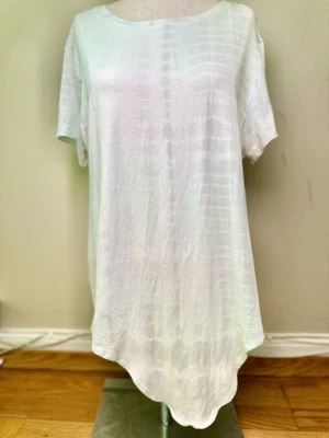 Top para mujer Earth Yoga algodón orgánico bambú tie dye gris menta verde talla M Foto 1 de 4