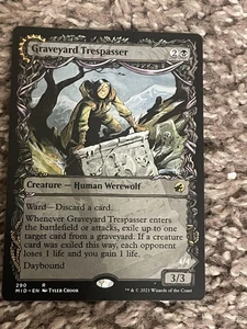 Graveyard Trespasser (Showcase) Innistrad: Midnight Hunt MTG #290 Rare - Picture 1 of 2