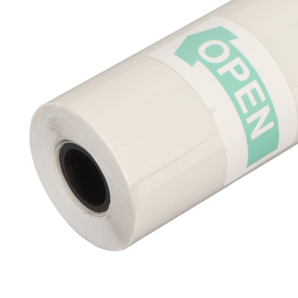 5 Rolls Adhesive Thermal Paper 2.2 X 1.0in Printing Transparent For Document - Image 1 of 4