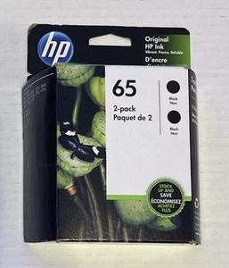HP Black Ink Cartridge Genuine # 65 OCT/2020 - Picture 1 of 2