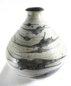 VASO CERAMICA STUDIO HARVEY LITTLETON 10" H NON COMUNE, COME NUOVO CON PROVENIENZA, - Foto 1 di 6