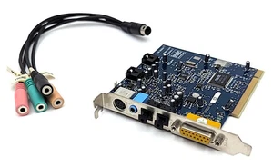 Hercules Gamesurround Fortissimo II Crystal CS4624-CQ PCI Sound Card w/ Cables - Picture 1 of 17