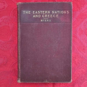 Antique Book 1901 The Eastern Nations And Greece Ancient History Part 1 By Myers - Picture 1 of 13