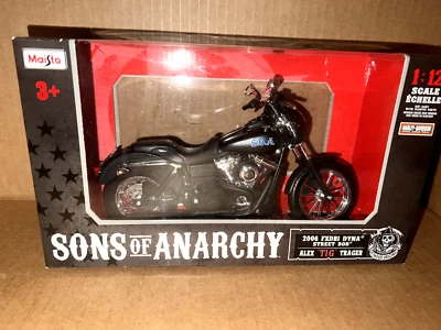 Maisto Harley Davidson сыновья анархии 2006 FXDBI Dyna Street Bob 1/12 новый в коробке! - Изображение 1 из 4