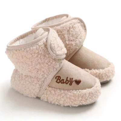 Winter Kids Baby Girls Boys Toddler Anti-slip Slippers Socks Warm Infant Shoes - Image 1 of 4