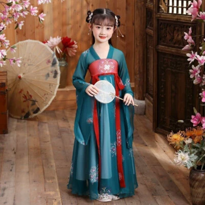 Disfraz de escenario para niños hadas princesa niño bebé niño Guzheng vestido de rendimiento Foto 1 de 4