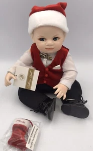 Muñeca de Navidad Franklin Como Como Nueva Porcelana Traviesa Nicholas Regalo Coleccionable - Imagen 1 de 12