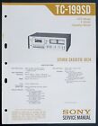 Original SONY TC-199SD Cassette Deck Service-Manual/Diagram/Parts List o134