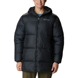 Columbia Puffect Parka Hooded Jacket Mens XXL Navy Blue Puffer Insulated NWT - Picture 1 of 8