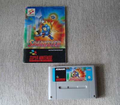 Sparkster platforming action game for Super Nintendo SNES - Image 1 of 4