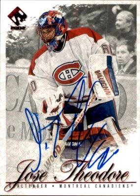 Jose Theodore Signed 2000/01 Private Stock Card #51 Montreal Canadiens - Image 1 of 2