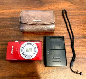 "EX"Canon IXY 150 PowerShot ELPH 160 rot Digitalkamera Englisch OK aus Japan - Bild 1 von 10
