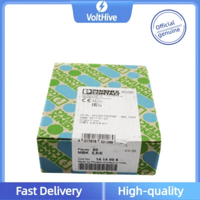 10PCS New Phoenix MBK 2.5/E Mini Straight-through Terminal Block 250V24A 1414006 - Image 1 of 2