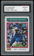 CAMERON 'CAM' JORDAN 2021 PANINI INSTANT PRO BOWL 1ST GRADED 10 CARD #PB31