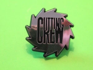 DE COLECCIÓN EQUIPO DE CORTE PLÁSTICO HOJA DE SIERRA INSIGNIA BOTÓN PINBACK PELO METAL - Imagen 1 de 2