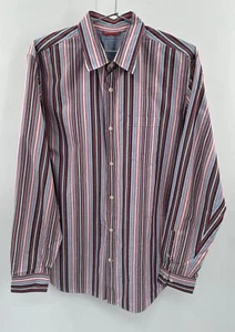 Camisa Banana Republic para Hombre Talla L Alta Calce Ajustado a Rayas Mangas Largas con Botones - Imagen 1 de 6