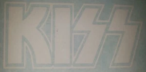 The Band Kiss White Small Decal - Picture 1 of 3