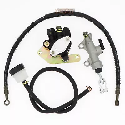 Rear Brake Master Cylinder Caliper & Hose Assy for Yamaha Raptor 660R YFM660R - Image 1 of 2