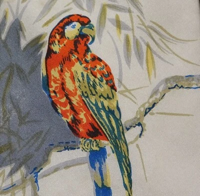 Vintage Formal Saks Fifth Avenue Dress Necktie  Parrot Neck Tie Silk Handmade - Image 1 of 4
