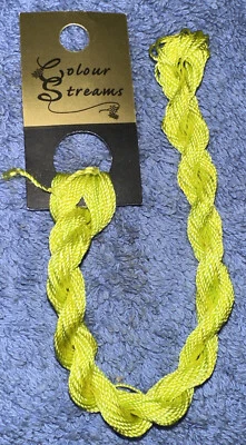 Colour Streams 100% Silk Embroidery Crewel Tapestry Yarn #46 Lime Fizz - Image 1 of 4