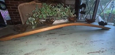 5 candelabros de flores de metal para barril de vino de 37" de largo. Gran centro de mesa Foto 1 de 4