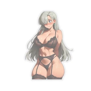 Adult Anime Fan Inspired Waifu Sticker (Add More From My Shop For 0.10 Shipping) - Picture 1 of 13