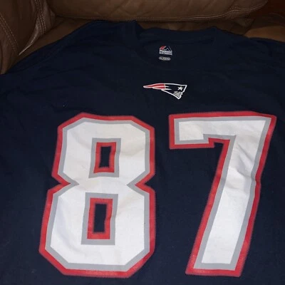 Camiseta Patriots Rob Gronkowski 87 Equipo NFL Talla X Grande Majestuosa Foto 1 de 3