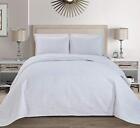  Collection 3 Pieces Over Size Embossed Coverlet King/California King White