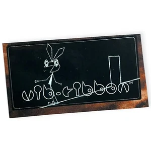 Sony PlayStation 1 PS1 Vib Ribbon Vib-Ribbon Rare Official Memory Card Sticker - Picture 1 of 1
