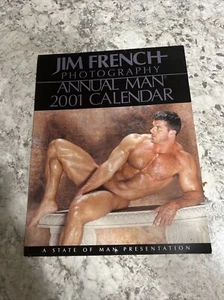 2001 Rare Annual Man Calendar- Jim French Photography A State Oof Man Presentat - Picture 1 of 5