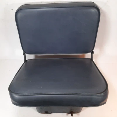 1992-1993 Ford F-150 Extended Super Cab Rear Folding Jump Seat CRYSTAL BLUE - Image 1 of 4