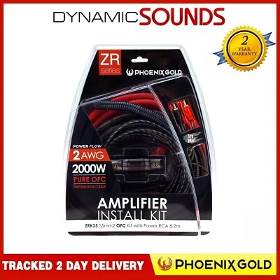 Phoenix Gold ZRK35 2AWG 2000W OFC Amplifier Wiring Kit - Image 1 of 4