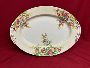 Plato ovalado Kongo KON96 12" pintado a mano - Imagen 1 de 2