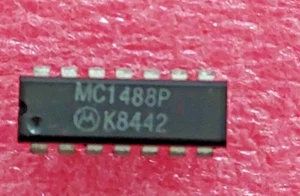 1pcs MC1488P QUAD CMOS LINE RECEIVERS RS232 CERAMIC DIP14 MOT. - Imagen 1 de 1